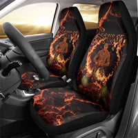 Samoa Siva Afi Dance Fireknife Car Seat Cover Polynesian Heritage Fire Dance