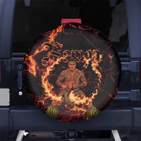 Samoa Siva Afi Dance Fireknife Spare Tire Cover Polynesian Heritage Fire Dance