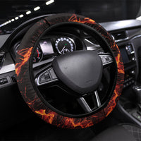 Samoa Siva Afi Dance Fireknife Steering Wheel Cover Polynesian Heritage Fire Dance