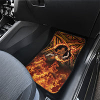 Samoa Siva Afi Dance Fireknife Car Mats Samoan Tribal Motif Dancing in the Fire