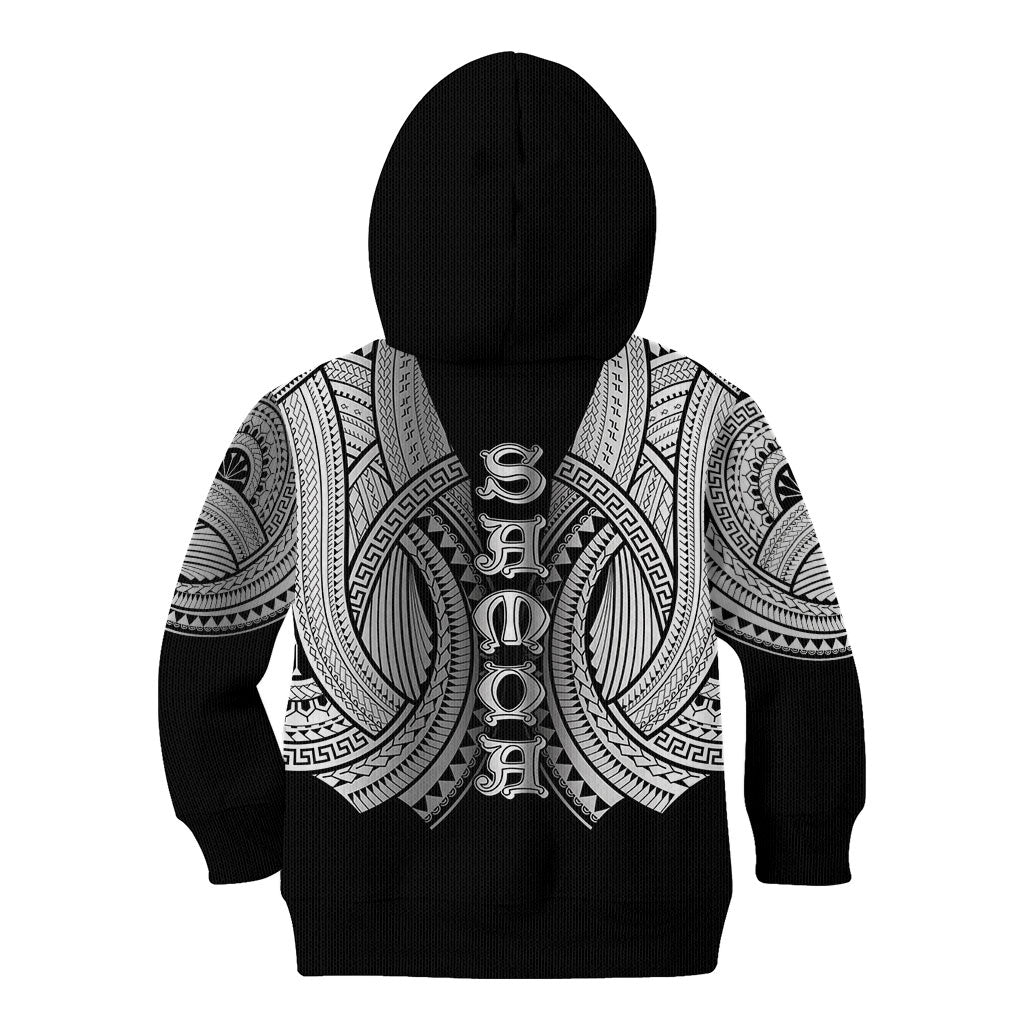 Samoan Ula Nifo Afi Tribal Kid Hoodie Polynesian Pattern