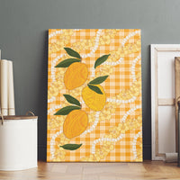 Alani Hawaiian Mango Palaka Canvas Wall Art Aloha Hibiscus Pikake Lei