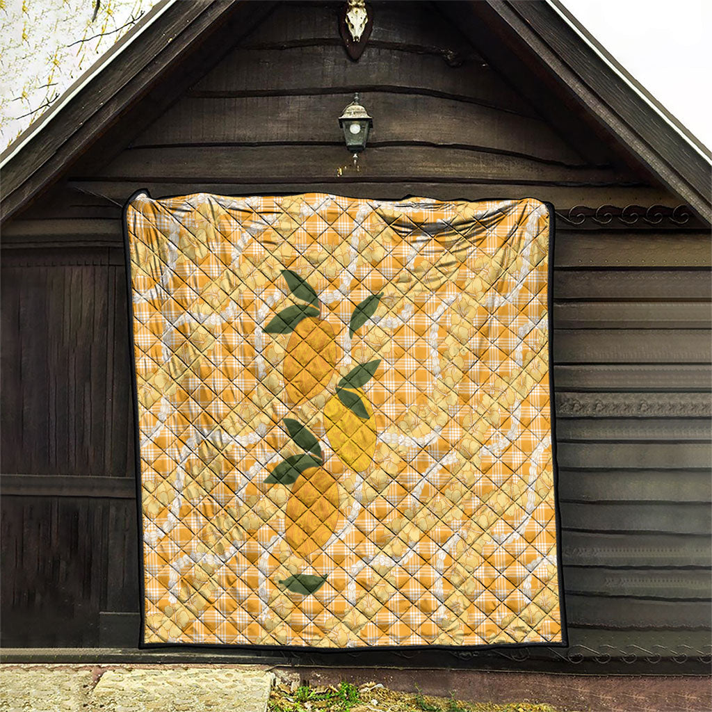 Alani Hawaiian Mango Palaka Quilt Aloha Hibiscus Pikake Lei