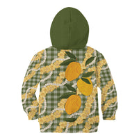 Uliuli Ahiahia Hawaiian Mango Palaka Kid Hoodie Aloha Hibiscus Pikake Lei