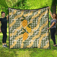 Uliuli Ahiahia Hawaiian Mango Palaka Quilt Aloha Hibiscus Pikake Lei