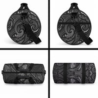 Hawaiian Mango Tribal Tattoo Duffle Bag Black White Pacific Traditional Pattern LT9 - Polynesian Pride