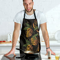 Hawaiian Mango Tribal Tattoo Apron Gold Pacific Traditional Pattern