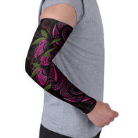 Hawaiian Mango Tribal Tattoo Arm Sleeves Pink Pacific Traditional Pattern