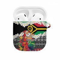 Personalised Vanuatu Joyeux Noel AirPods Case Proud To Be a Ni-Van Sand Drawing Art LT9 Red - Polynesian Pride