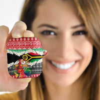 Personalised Vanuatu Joyeux Noel AirPods Case Proud To Be a Ni-Van Sand Drawing Art LT9 - Polynesian Pride