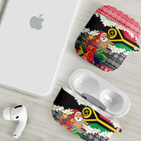 Personalised Vanuatu Joyeux Noel AirPods Case Proud To Be a Ni-Van Sand Drawing Art LT9 - Polynesian Pride