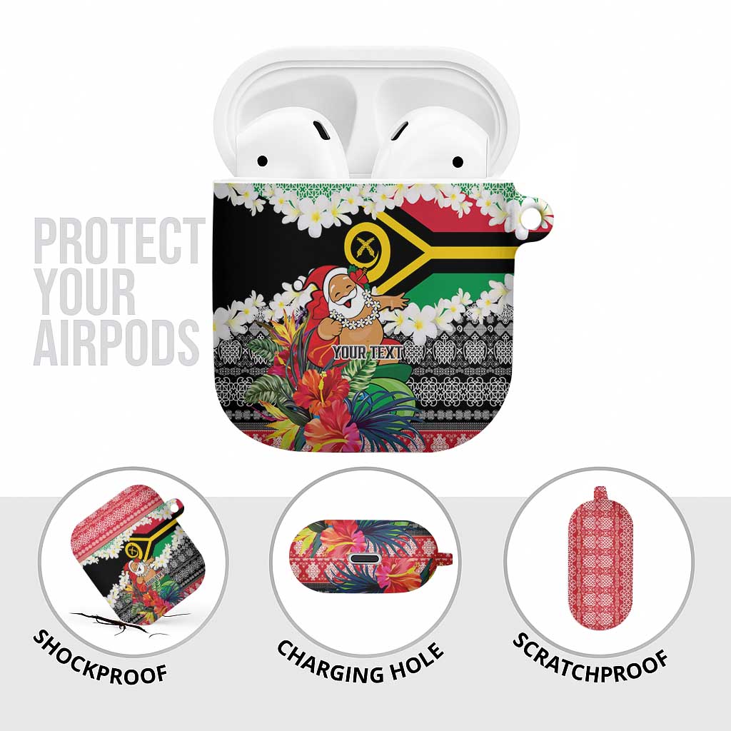 Personalised Vanuatu Joyeux Noel AirPods Case Proud To Be a Ni-Van Sand Drawing Art LT9 - Polynesian Pride