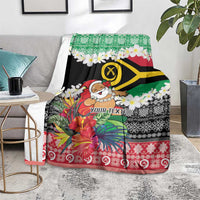 Personalised Vanuatu Joyeux Noel Blanket Proud To Be a Ni-Van Sand Drawing Art - Polynesian Pride