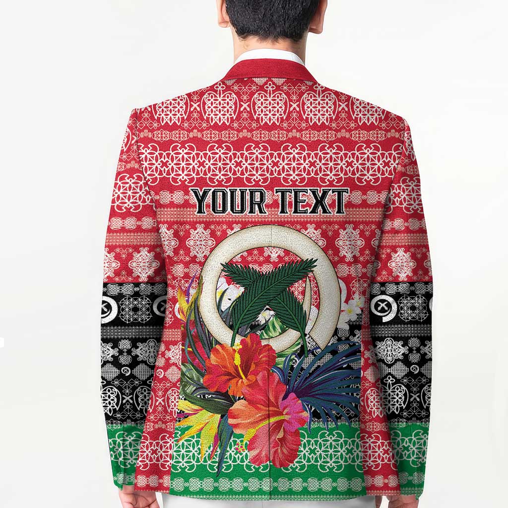 Personalised Vanuatu Joyeux Noel Blazer Proud To Be a Ni-Van Sand Drawing Art LT9 - Polynesian Pride