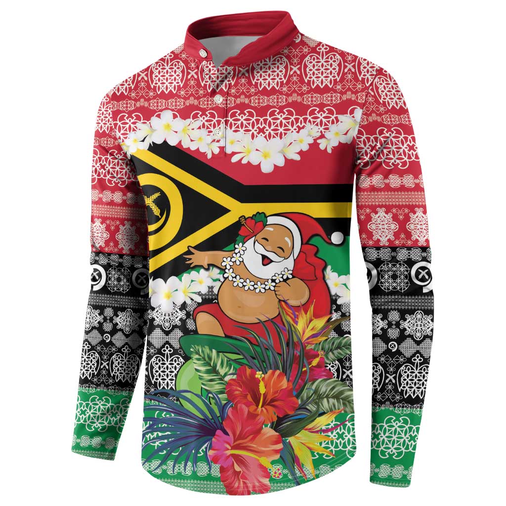 Personalised Vanuatu Joyeux Noel Button Sweatshirt Proud To Be a Ni-Van Sand Drawing Art LT9 - Polynesian Pride