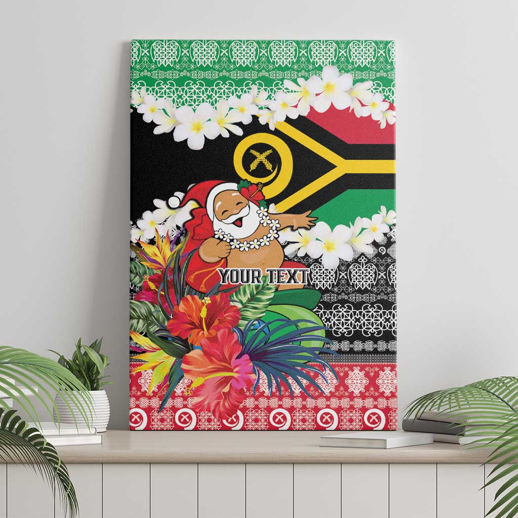 Personalised Vanuatu Joyeux Noel Canvas Wall Art Proud To Be a Ni-Van Sand Drawing Art LT9 - Polynesian Pride