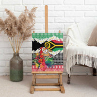 Personalised Vanuatu Joyeux Noel Canvas Wall Art Proud To Be a Ni-Van Sand Drawing Art LT9 - Polynesian Pride