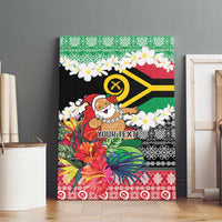 Personalised Vanuatu Joyeux Noel Canvas Wall Art Proud To Be a Ni-Van Sand Drawing Art LT9 - Polynesian Pride