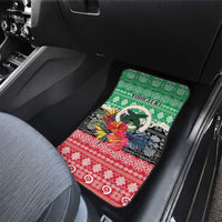 Personalised Vanuatu Joyeux Noel Car Mats Proud To Be a Ni-Van Sand Drawing Art LT9 - Polynesian Pride