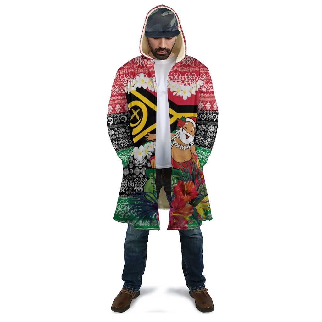 Personalised Vanuatu Joyeux Noel Cloak Proud To Be a Ni-Van Sand Drawing Art - Polynesian Pride