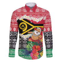 Personalised Vanuatu Joyeux Noel Family Matching Mermaid Dress and Hawaiian Shirt Proud To Be a Ni-Van Sand Drawing Art - Polynesian Pride