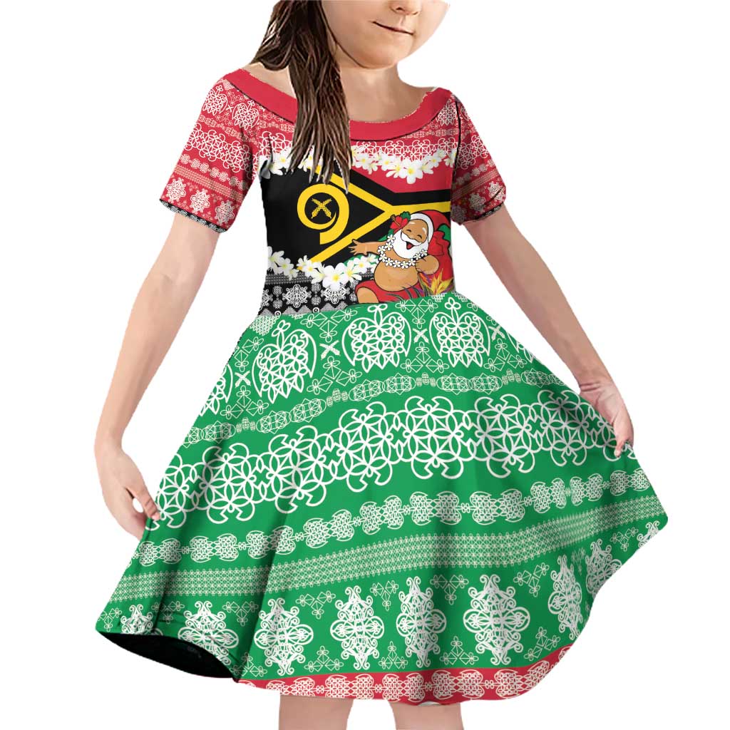Personalised Vanuatu Joyeux Noel Family Matching Off Shoulder Short Dress and Hawaiian Shirt Proud To Be a Ni-Van Sand Drawing Art - Polynesian Pride