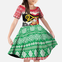Personalised Vanuatu Joyeux Noel Family Matching Puletasi and Hawaiian Shirt Proud To Be a Ni-Van Sand Drawing Art - Polynesian Pride