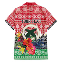 Personalised Vanuatu Joyeux Noel Family Matching Puletasi and Hawaiian Shirt Proud To Be a Ni-Van Sand Drawing Art - Polynesian Pride