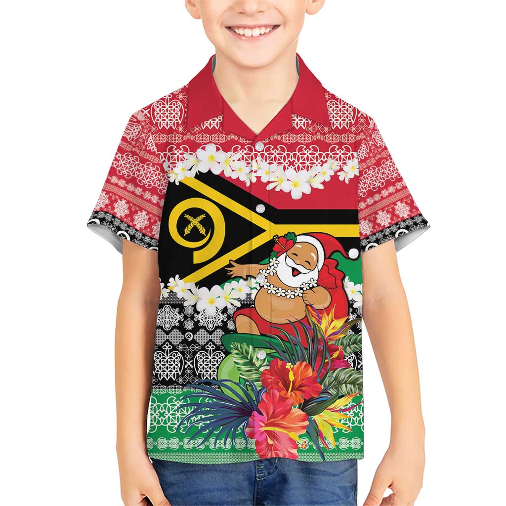 Personalised Vanuatu Joyeux Noel Hawaiian Shirt Proud To Be a Ni-Van Sand Drawing Art LT9 - Polynesian Pride