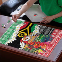 Personalised Vanuatu Joyeux Noel Puzzle Proud To Be a Ni-Van Sand Drawing Art LT9 - Polynesian Pride