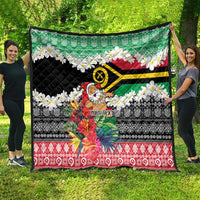 Personalised Vanuatu Joyeux Noel Quilt Proud To Be a Ni-Van Sand Drawing Art - Polynesian Pride