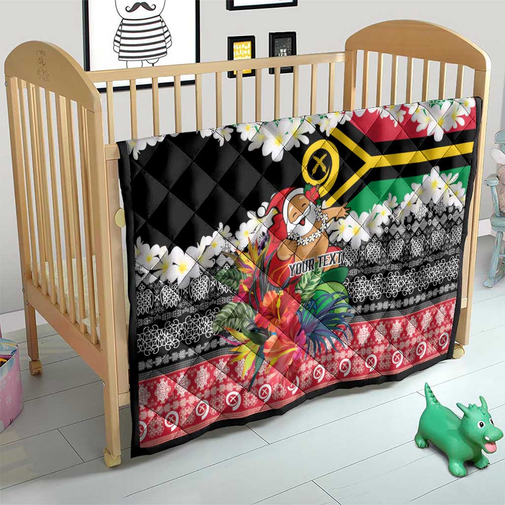 Personalised Vanuatu Joyeux Noel Quilt Proud To Be a Ni-Van Sand Drawing Art - Polynesian Pride