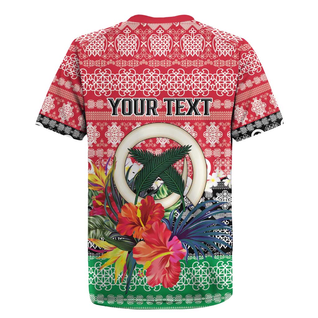 Personalised Vanuatu Joyeux Noel Rugby Jersey Proud To Be a Ni-Van Sand Drawing Art LT9 - Polynesian Pride