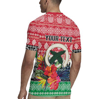 Personalised Vanuatu Joyeux Noel Rugby Jersey Proud To Be a Ni-Van Sand Drawing Art LT9 - Polynesian Pride