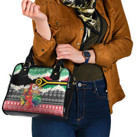 Personalised Vanuatu Joyeux Noel Shoulder Handbag Proud To Be a Ni-Van Sand Drawing Art LT9 - Polynesian Pride