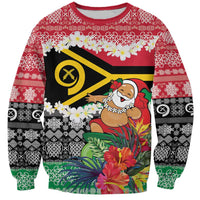 Personalised Vanuatu Joyeux Noel Sweatshirt Proud To Be a Ni-Van Sand Drawing Art LT9 Unisex Red - Polynesian Pride