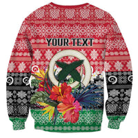 Personalised Vanuatu Joyeux Noel Sweatshirt Proud To Be a Ni-Van Sand Drawing Art LT9 - Polynesian Pride
