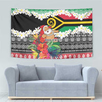 Personalised Vanuatu Joyeux Noel Tapestry Proud To Be a Ni-Van Sand Drawing Art - Polynesian Pride