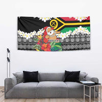 Personalised Vanuatu Joyeux Noel Tapestry Proud To Be a Ni-Van Sand Drawing Art - Polynesian Pride