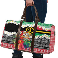 Personalised Vanuatu Joyeux Noel Travel Bag Proud To Be a Ni-Van Sand Drawing Art - Polynesian Pride