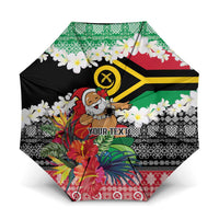 Personalised Vanuatu Joyeux Noel Umbrella Proud To Be a Ni-Van Sand Drawing Art - Polynesian Pride