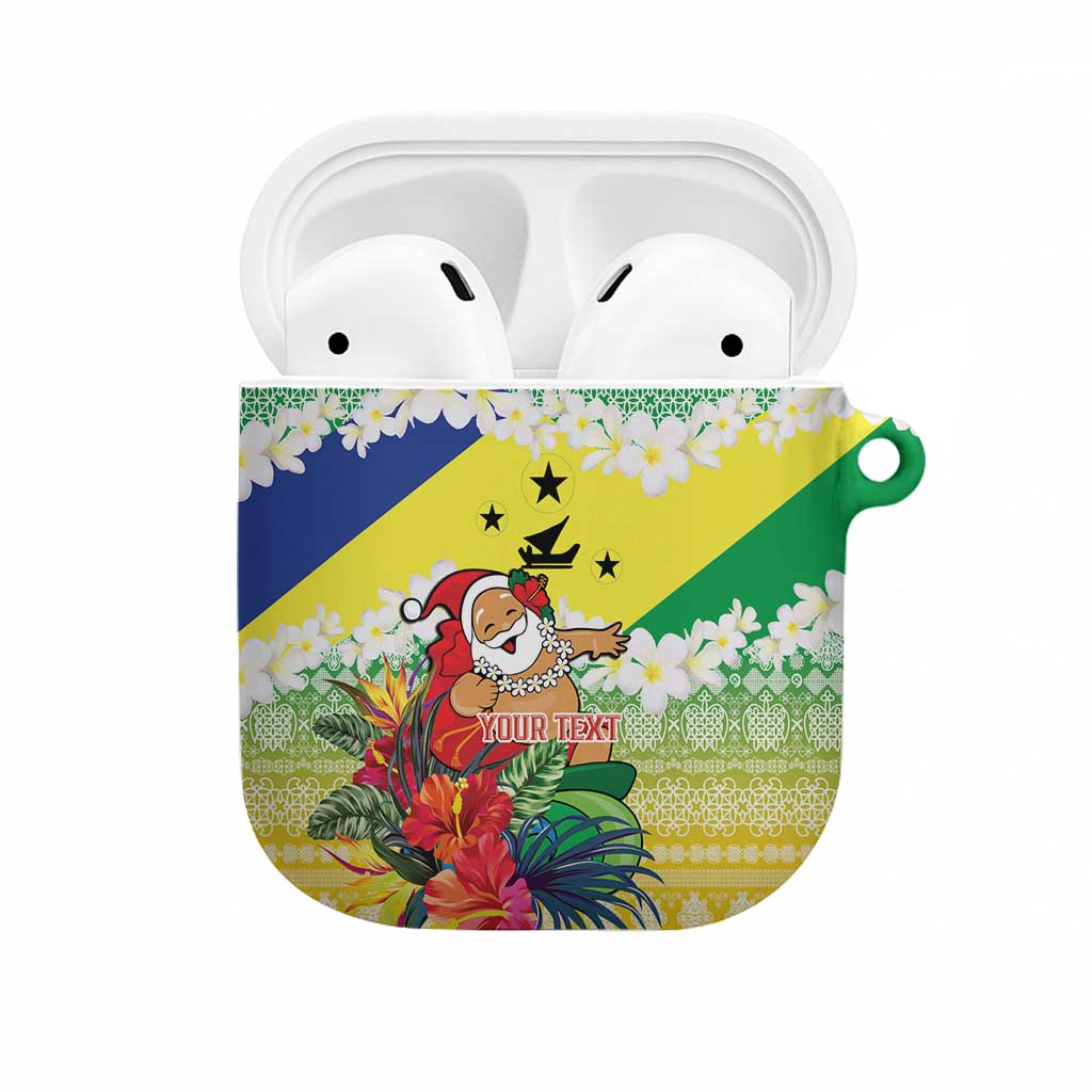 Personalised Malampa Joyeux Noel AirPods Case Proud To Be a Ni-Van Sand Drawing Art LT9 Lime - Polynesian Pride