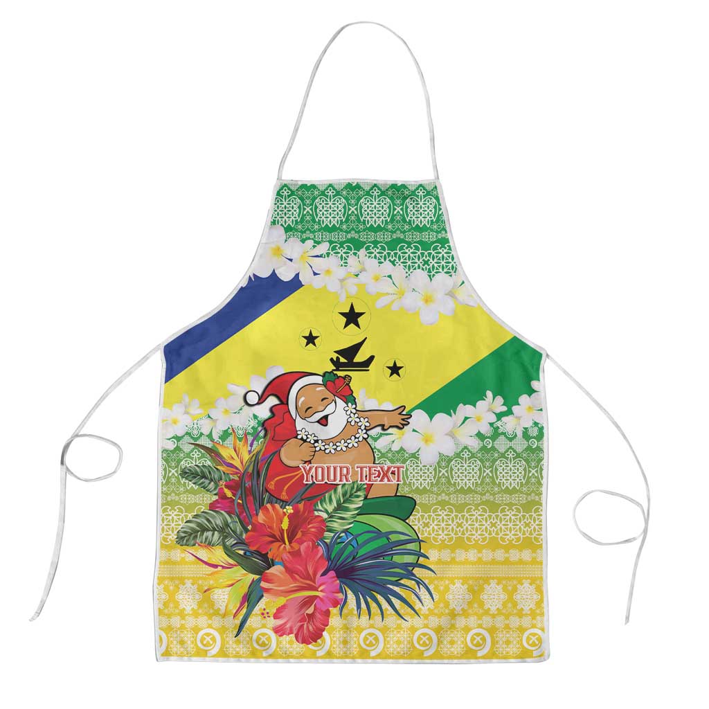 Personalised Malampa Joyeux Noel Apron Proud To Be a Ni-Van Sand Drawing Art LT9 Lime - Polynesian Pride