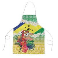 Personalised Malampa Joyeux Noel Apron Proud To Be a Ni-Van Sand Drawing Art LT9 Lime - Polynesian Pride