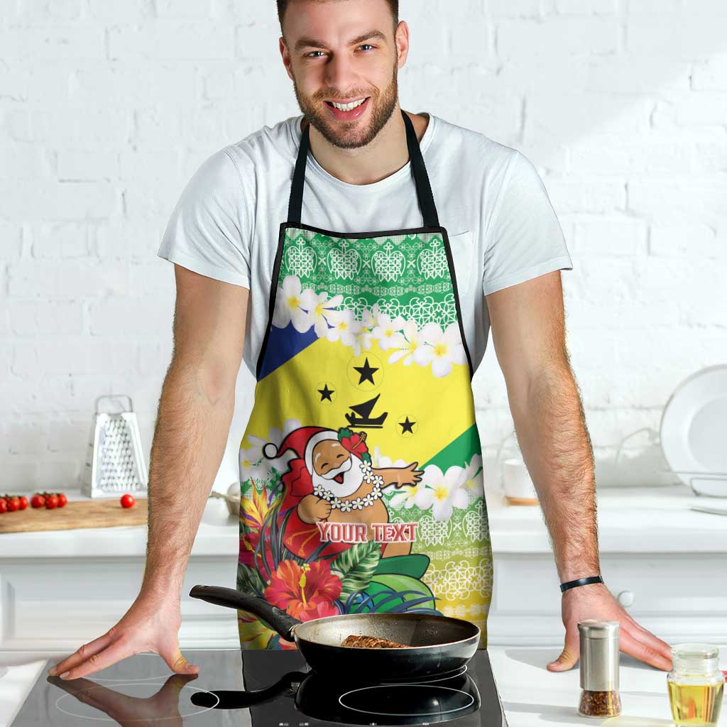 Personalised Malampa Joyeux Noel Apron Proud To Be a Ni-Van Sand Drawing Art LT9 - Polynesian Pride