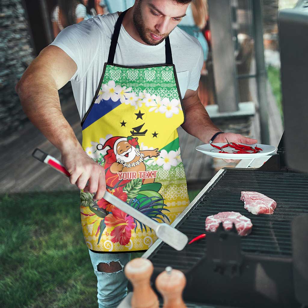 Personalised Malampa Joyeux Noel Apron Proud To Be a Ni-Van Sand Drawing Art LT9 - Polynesian Pride