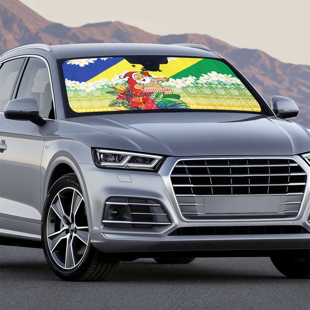 Personalised Malampa Joyeux Noel Auto Sun Shade Proud To Be a Ni-Van Sand Drawing Art - Polynesian Pride