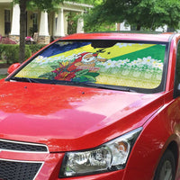 Personalised Malampa Joyeux Noel Auto Sun Shade Proud To Be a Ni-Van Sand Drawing Art - Polynesian Pride