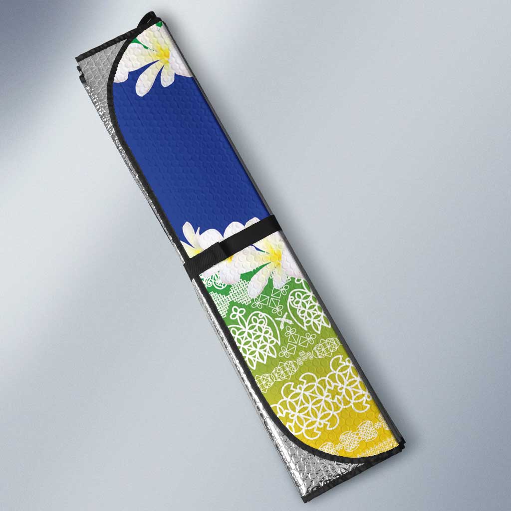 Personalised Malampa Joyeux Noel Auto Sun Shade Proud To Be a Ni-Van Sand Drawing Art - Polynesian Pride