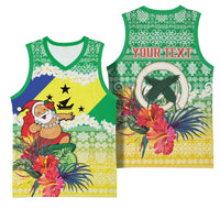 Personalised Malampa Joyeux Noel Basketball Jersey Proud To Be a Ni-Van Sand Drawing Art LT9 - Polynesian Pride